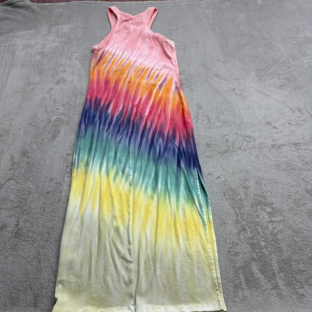 YFB Iggy Rib Maxi Dress Women's M Tie Dye Racerback Hippie Boho Festival Pride